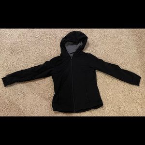 Athleta Girls black zip up jacket